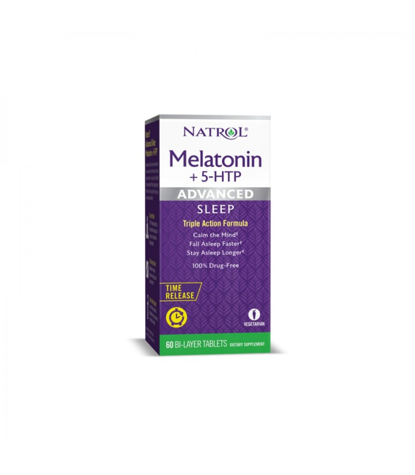 Natrol Advanced Sleep Melatonin + 5-HTP / 60 tabs.